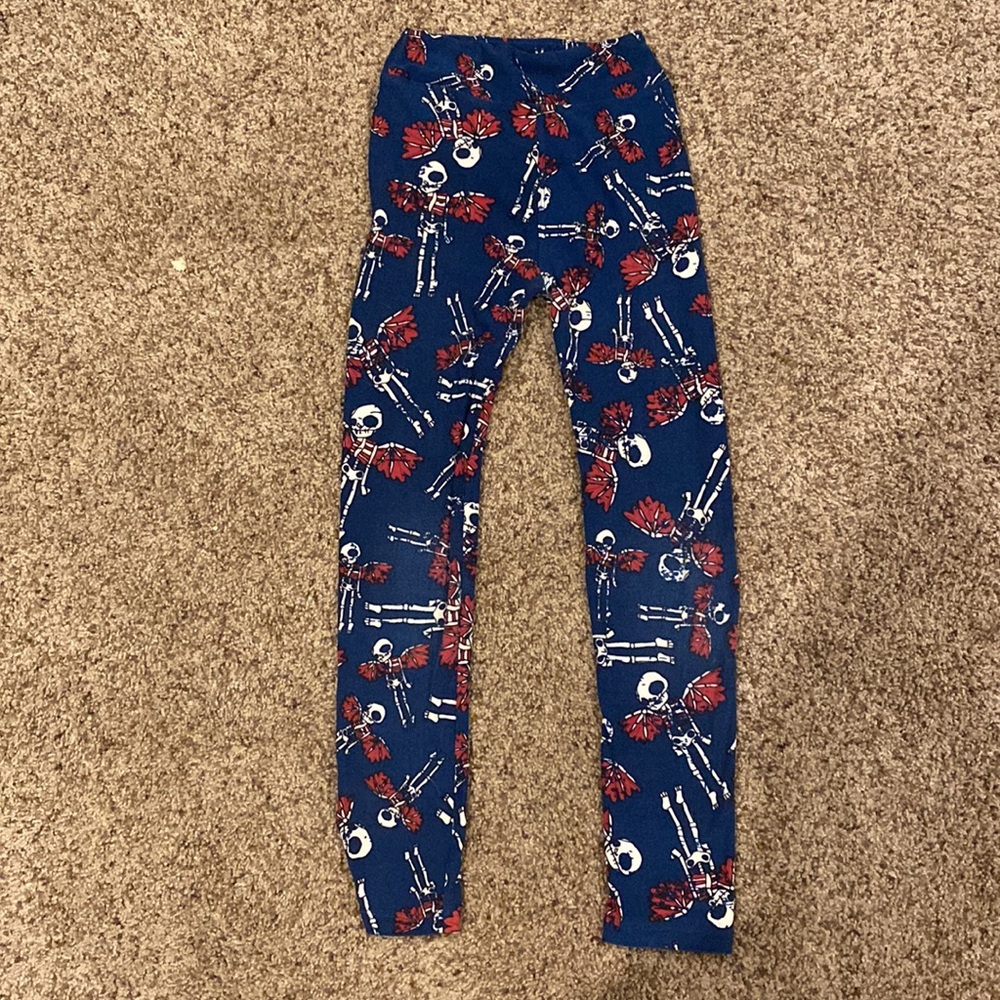 LulaRoe Halloween Angel Skeleton leggings